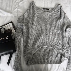 Brandy Melville V-Neck/ Offshoulder Sweater
